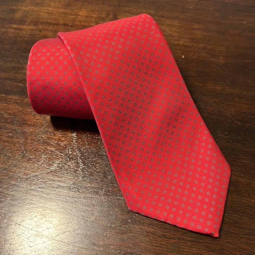 Vintage Mark of California Mens Red  Tie